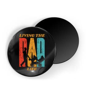 Living The Dad Life Retro Magnet