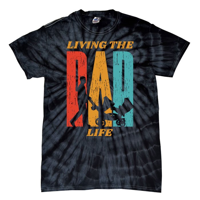 Living The Dad Life Retro Tie-Dye T-Shirt