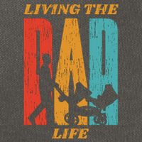 Living The Dad Life Retro Cotton Canvas Backpack