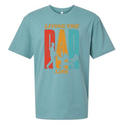 Living The Dad Life Retro Sueded Cloud Jersey T-Shirt