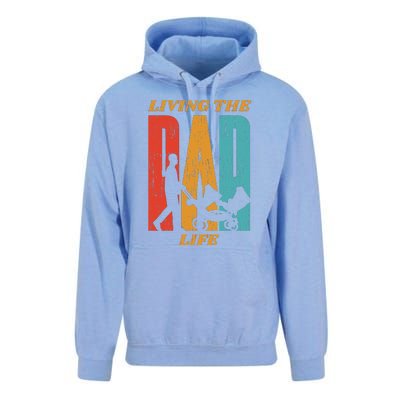 Living The Dad Life Retro Unisex Surf Hoodie