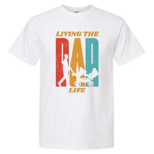 Living The Dad Life Retro Garment-Dyed Heavyweight T-Shirt