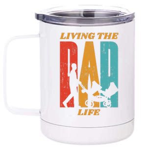 Living The Dad Life Retro 12 oz Stainless Steel Tumbler Cup