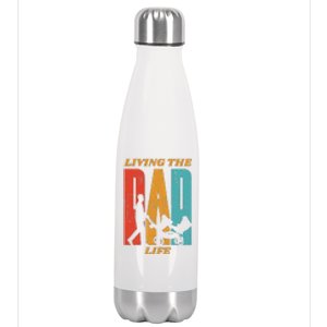 Living The Dad Life Retro Stainless Steel Insulated Water Bottle