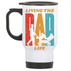 Living The Dad Life Retro Stainless Steel Travel Mug