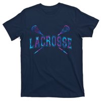 Lacrosse Tie Dye Crossed Sticks Cool T-Shirt