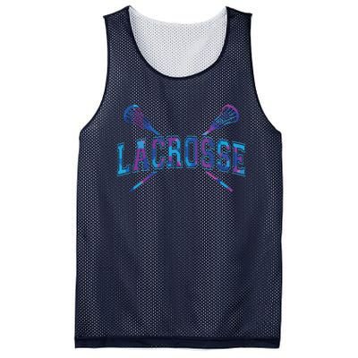 Lacrosse Tie Dye Crossed Sticks Cool Mesh Reversible Basketball Jersey Tank