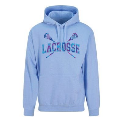 Lacrosse Tie Dye Crossed Sticks Cool Unisex Surf Hoodie