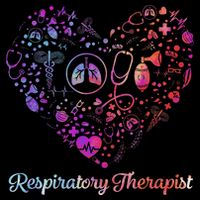 LOVE Tie Dye Heart Respiratory Therapist RT Nurse Nursing Drawstring Bag