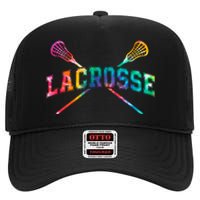 Lacrosse Tie Dye High Crown Mesh Back Trucker Hat