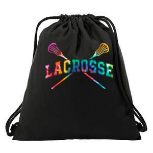 Lacrosse Tie Dye Drawstring Bag