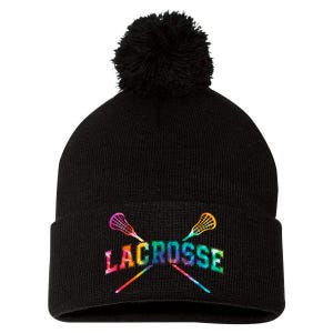 Lacrosse Tie Dye Pom Pom 12in Knit Beanie