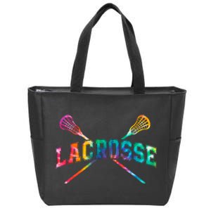 Lacrosse Tie Dye Zip Tote Bag