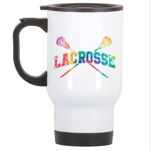 Lacrosse Tie Dye Stainless Steel Travel Mug