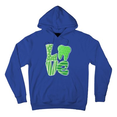 Love Tooth Dentist Dental Assistant St Patrick's Day Funny Gift Hoodie