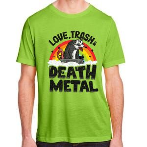 Love Trash & Death Metal Opossum Punk Band Metal Rainbow Adult ChromaSoft Performance T-Shirt