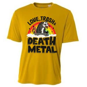 Love Trash & Death Metal Opossum Punk Band Metal Rainbow Cooling Performance Crew T-Shirt