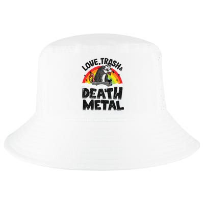 Love Trash & Death Metal Opossum Punk Band Metal Rainbow Cool Comfort Performance Bucket Hat