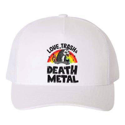 Love Trash & Death Metal Opossum Punk Band Metal Rainbow Yupoong Adult 5-Panel Trucker Hat