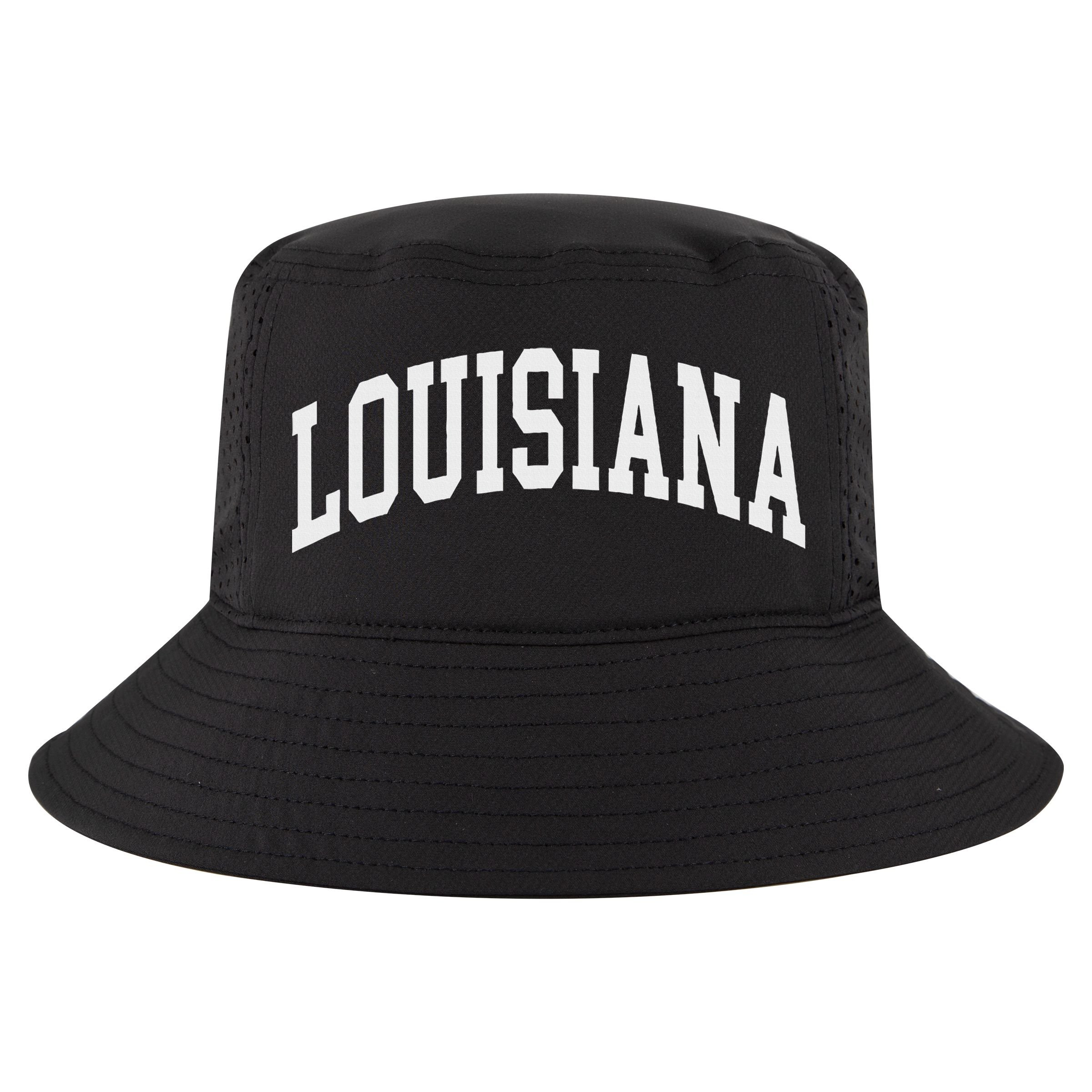 Louisiana Throwback Design Print Classic Cool Comfort Performance Bucket Hat