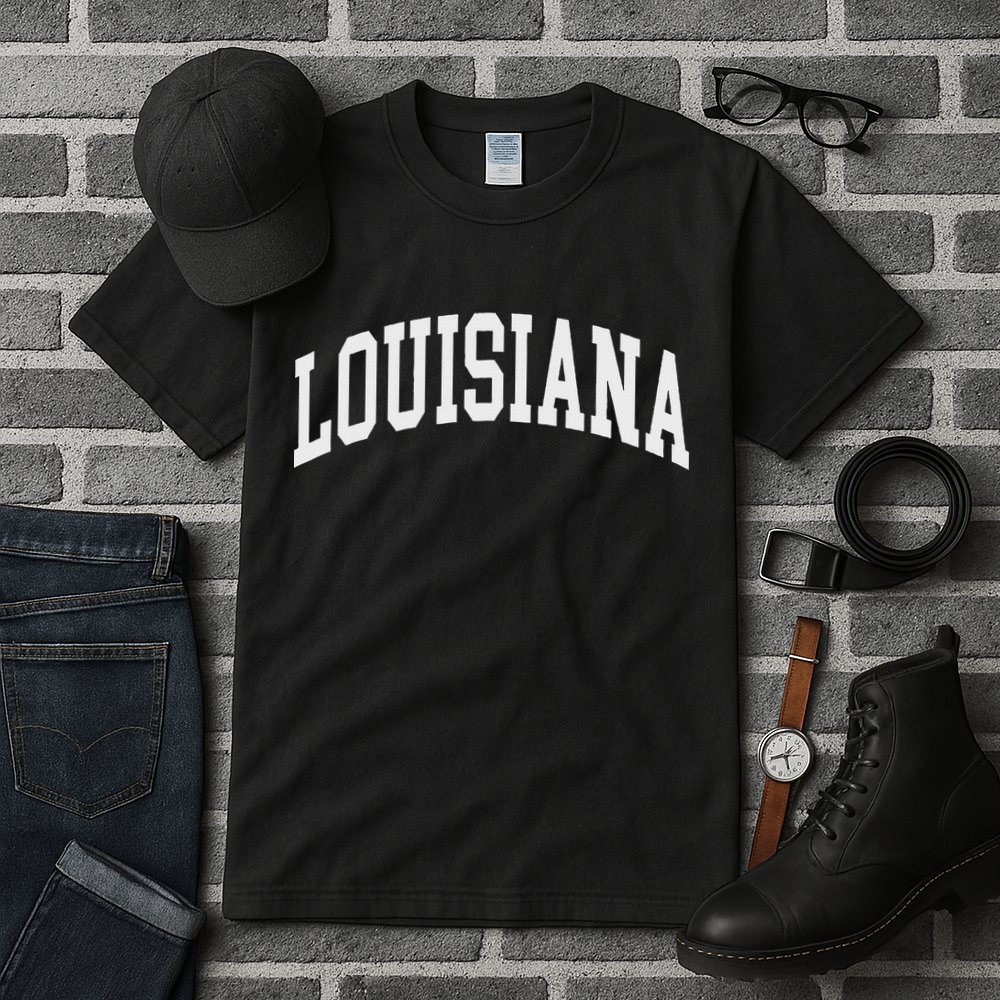 Louisiana Throwback Design Print Classic Tall T-Shirt