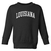 Louisiana Throwback Design Print Classic Toddler Sweatshirt