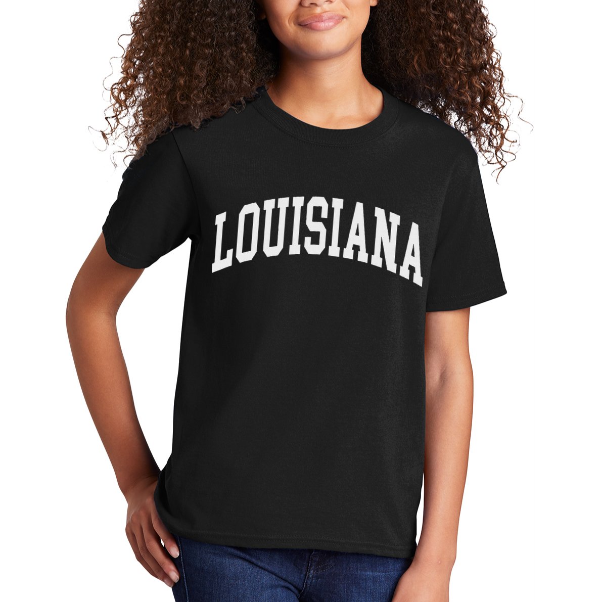 Louisiana Throwback Design Print Classic Kids T-Shirt