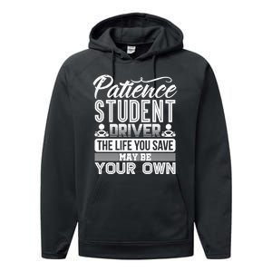 Learning To Drive Patience Student Driver Performance Fleece Hoodie