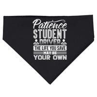 Learning To Drive Patience Student Driver USA-Made Doggie Bandana