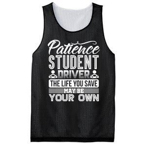 Learning To Drive Patience Student Driver Mesh Reversible Basketball Jersey Tank