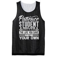 Learning To Drive Patience Student Driver Mesh Reversible Basketball Jersey Tank