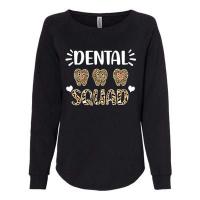 Leopard Tooth Dentist Assistants Dental Squad Orthodontists Cute Gift Womens California Wash Sweatshirt