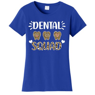 Leopard Tooth Dentist Assistants Dental Squad Orthodontists Cute Gift Women's T-Shirt