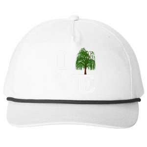 Love Trees Earth Day Weeping Willow Women Tee Snapback Five-Panel Rope Hat