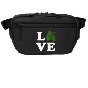 Love Trees Earth Day Weeping Willow Women Tee Crossbody Pack