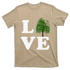 Love Trees Earth Day Weeping Willow Women Tee T-Shirt