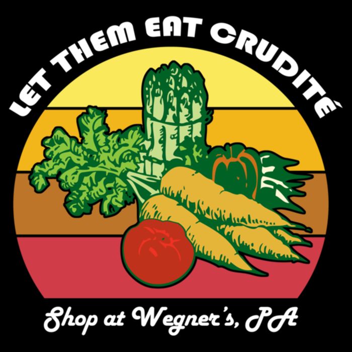 Let Them Eat Crudite Wegner's Meme Drawstring Bag