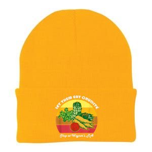 Let Them Eat Crudite Wegner's Meme Knit Cap Winter Beanie