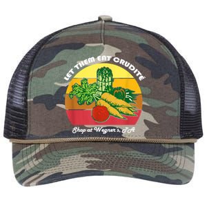 Let Them Eat Crudite Wegner's Meme Retro Rope Trucker Hat Cap