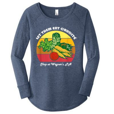 Let Them Eat Crudite Wegner's Meme Women's Perfect Tri Tunic Long Sleeve Shirt