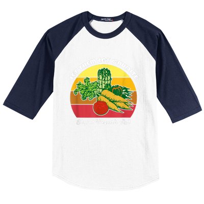 Let Them Eat Crudite Wegner's Meme Baseball Sleeve Shirt