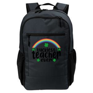 Luckiest Teacher Ever Funny St.Patricks Day Daily Commute Backpack