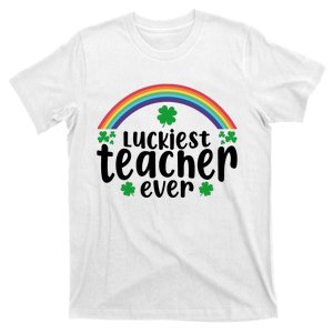 Luckiest Teacher Ever Funny St.Patricks Day T-Shirt