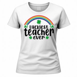 Luckiest Teacher Ever Funny St.Patricks Day Women's T-Shirt