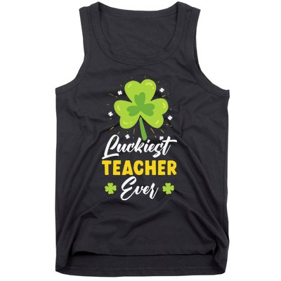 Luckiest Teacher Ever St. Patrick's Saint Pattys Day Tank Top