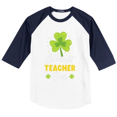 Luckiest Teacher Ever St. Patrick's Saint Pattys Day Baseball Sleeve Shirt