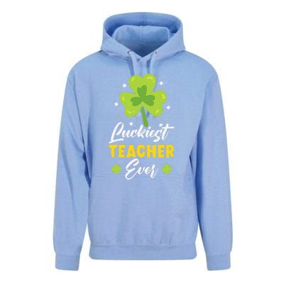 Luckiest Teacher Ever St. Patrick's Saint Pattys Day Unisex Surf Hoodie