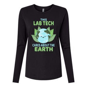 Lab Tech Earth Day Environmental Awareness Womens Cotton Relaxed Long Sleeve T-Shirt