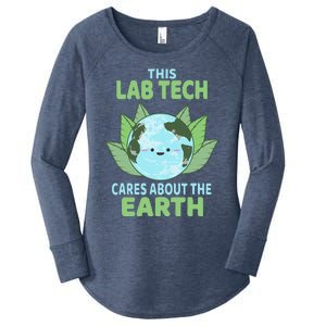 Lab Tech Earth Day Environmental Awareness Women's Perfect Tri Tunic Long Sleeve Shirt