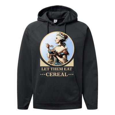 Let Them Eat Cereal Dinner Outrage Funny Income Inequality Performance Fleece Hoodie